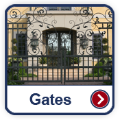 Gates gallery button image. Grand Island fence company fencing contractors Nebraska residential commercial double single cantilever roller slide vertical lift vertical pivot oramental picket decorative chain link security commercial industrial correctional prison manufacturing hinges hardware swing drive way estate perimeter 