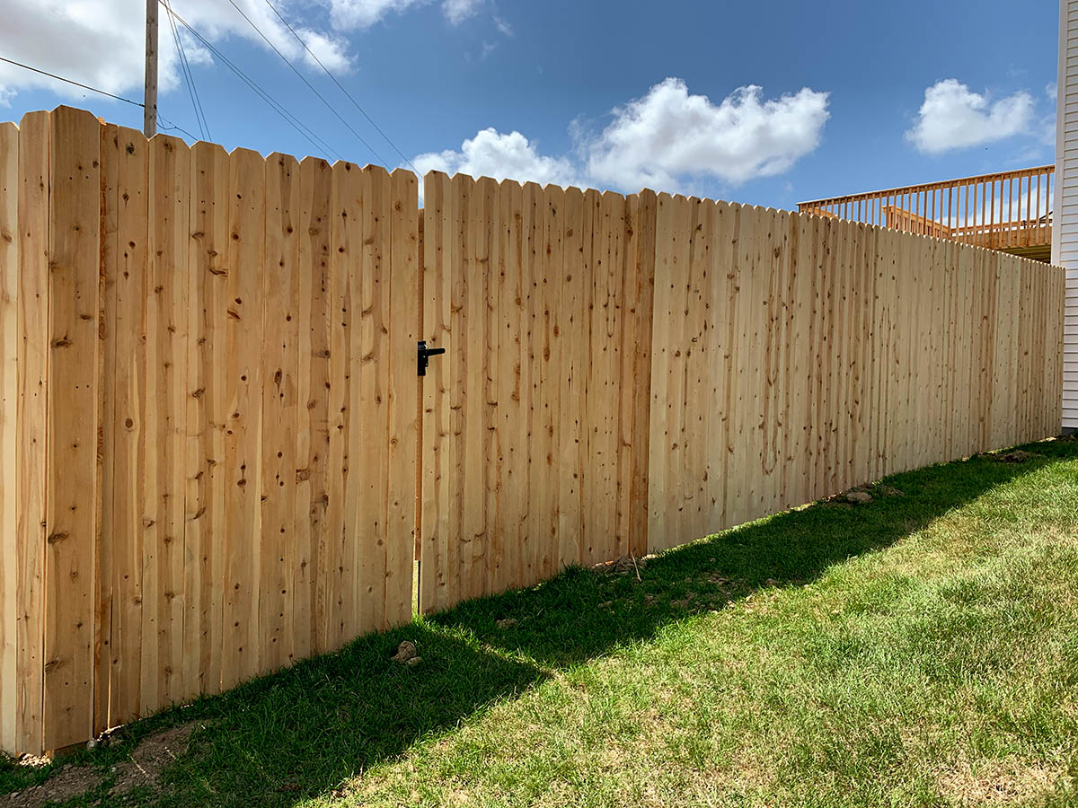 Wood privacy fence options available for order and installation